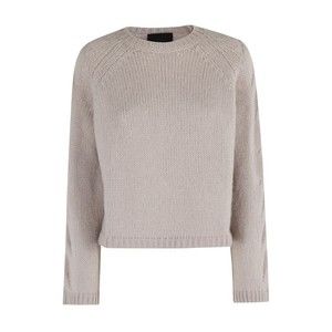 Roberto Collina Braided Long-Sleeve Sweater With Classic Crew Neckline - NWT